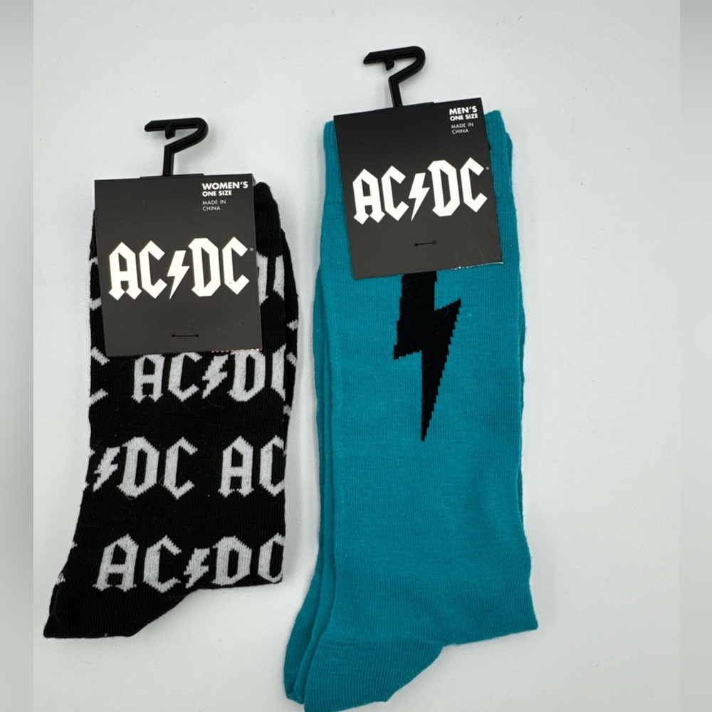 AC/DC Rock Band Pair Officially Licensed Socks Unisex Men Women New